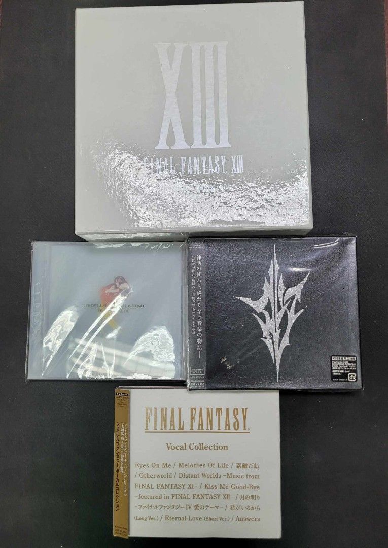 價高者得) Final Fantasy 日版soundtrack共4套, 興趣及遊戲, 音樂
