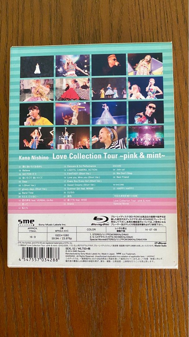 西野カナ Love Collection Tour～pinku0026mint～ DVD ワンピなど最旬ア！ - ミュージック