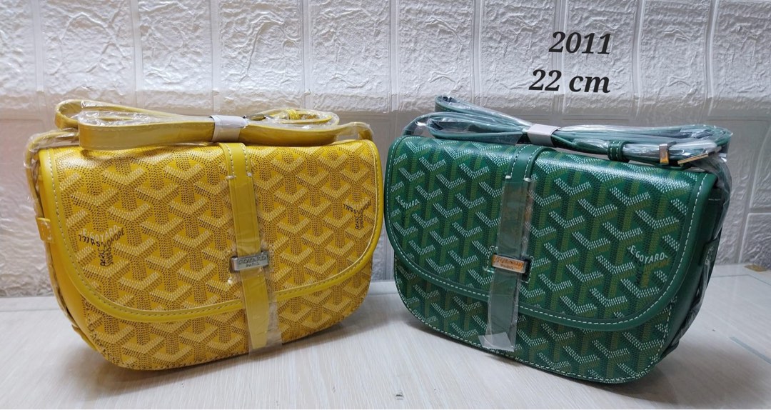 Goyard Bag Authentic Storage Yellow Sz 21 X 14.5