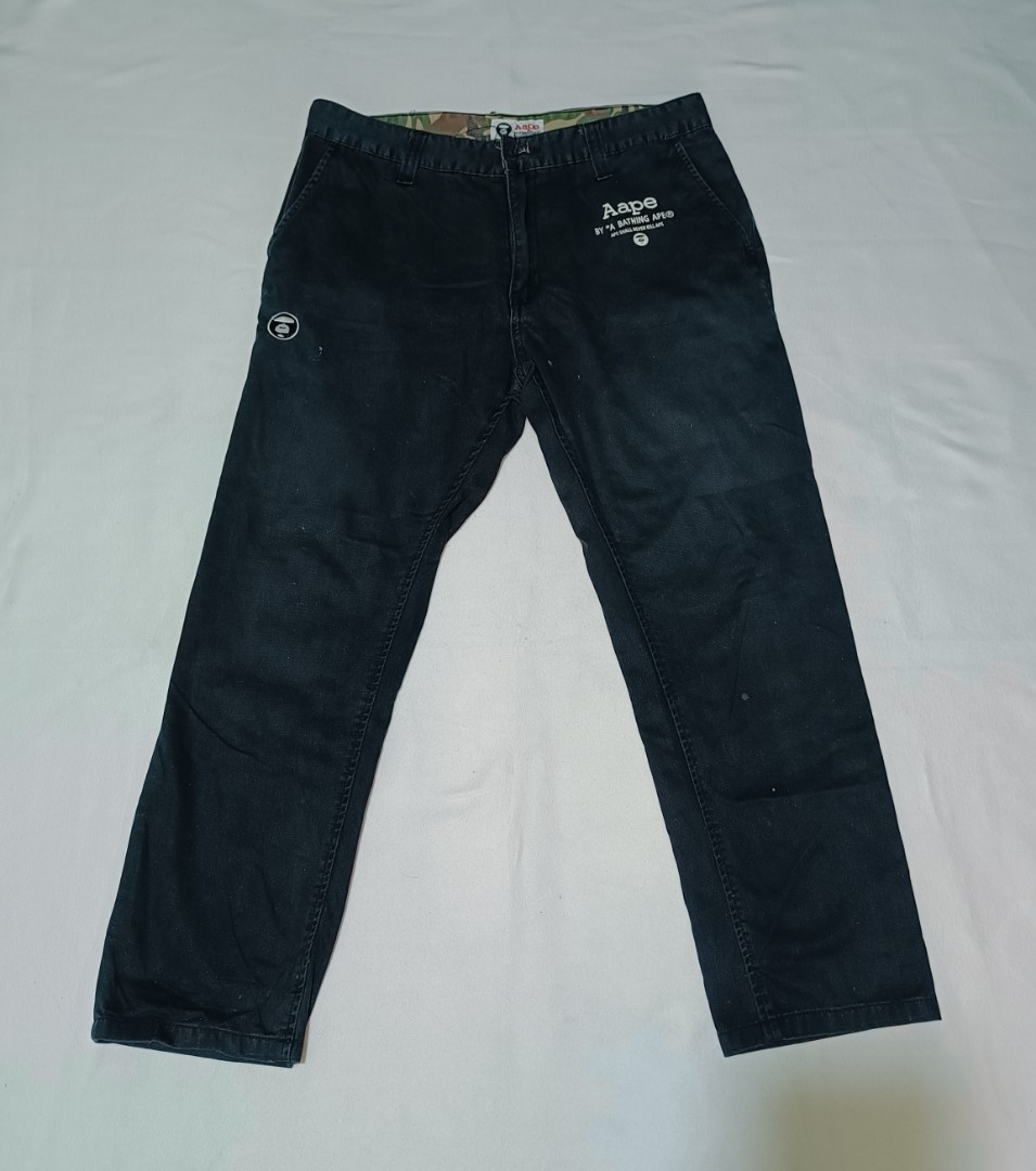 AAPE PANTS, Men's Fashion, Bottoms, Jeans on Carousell