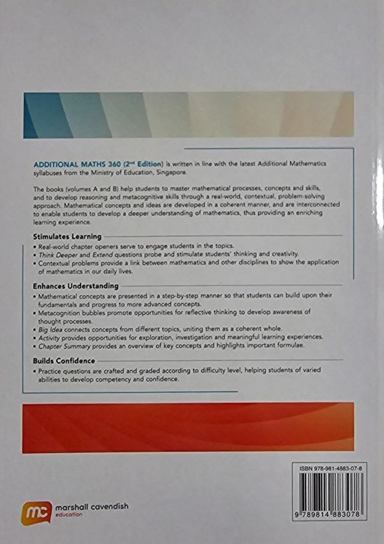 ADDITIONAL Maths 360 [Volume A + B], Hobbies & Toys, Books & Magazines ...