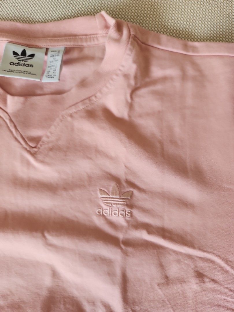 Pink adidas cheap shirt pacsun