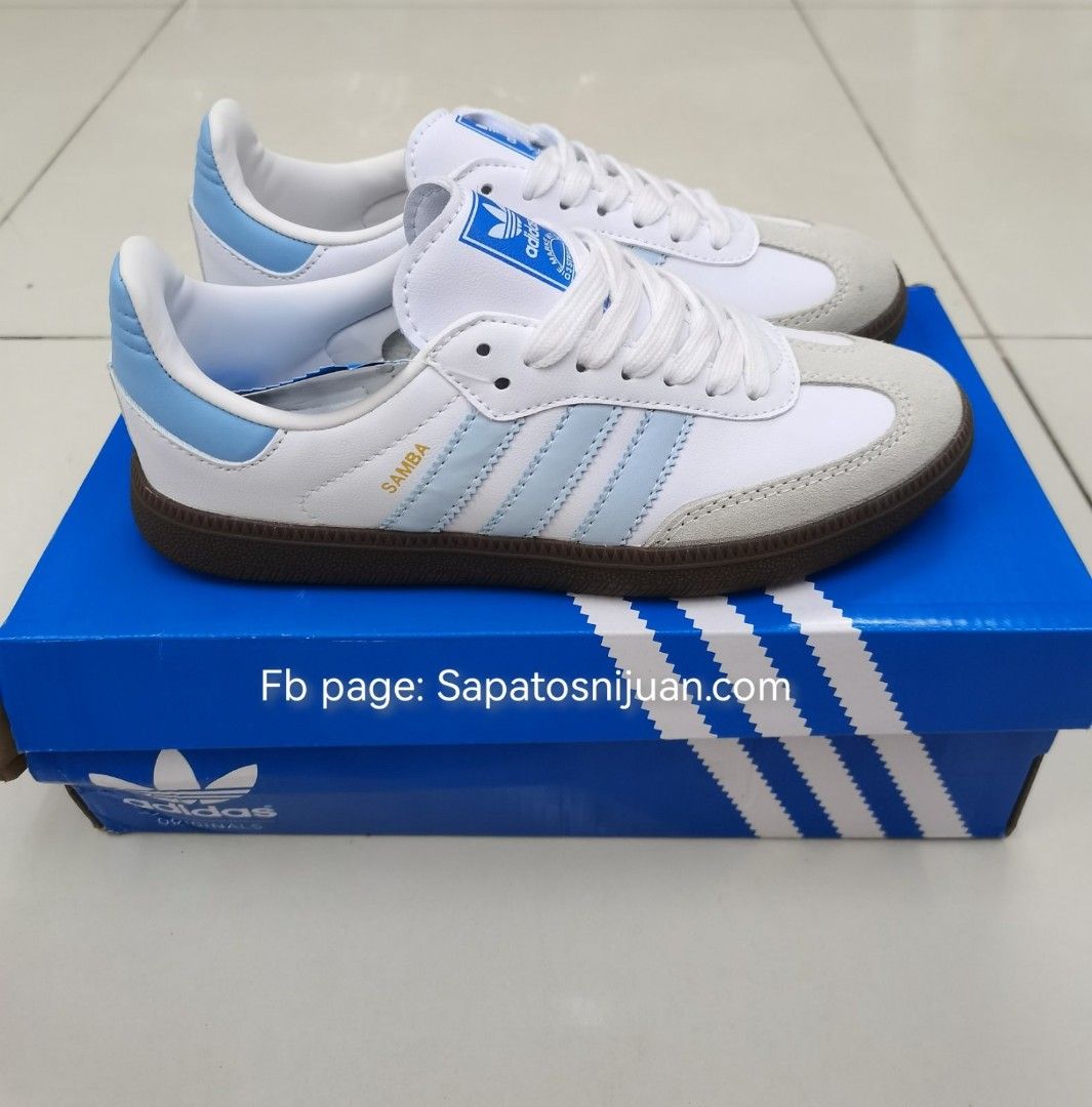 Light blue sambas adidas sale