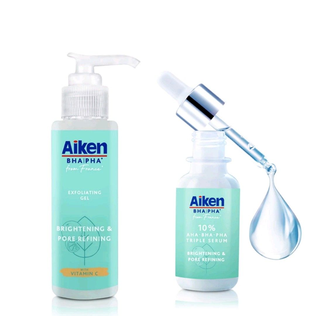 Aiken Triple Serum & Exfoliating Gel, Beauty & Personal Care, Face