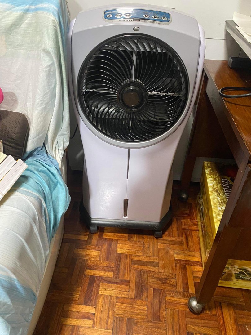 Akari Rechargeable Air Cooler, Furniture & Home Living, Lighting & Fans