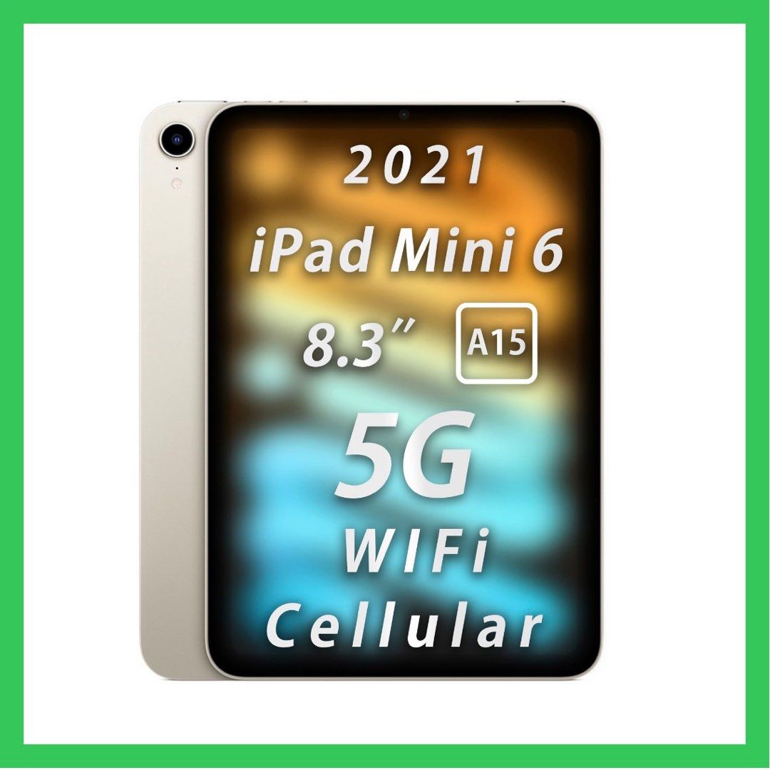 Apple iPad mini 6 256GB WiFi+Cellular 5G Gold HK Version Apple