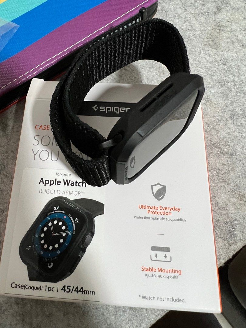 Apple Watch Spigen Rugged Armour, Men's Fashion, Watches & Accessories ...
