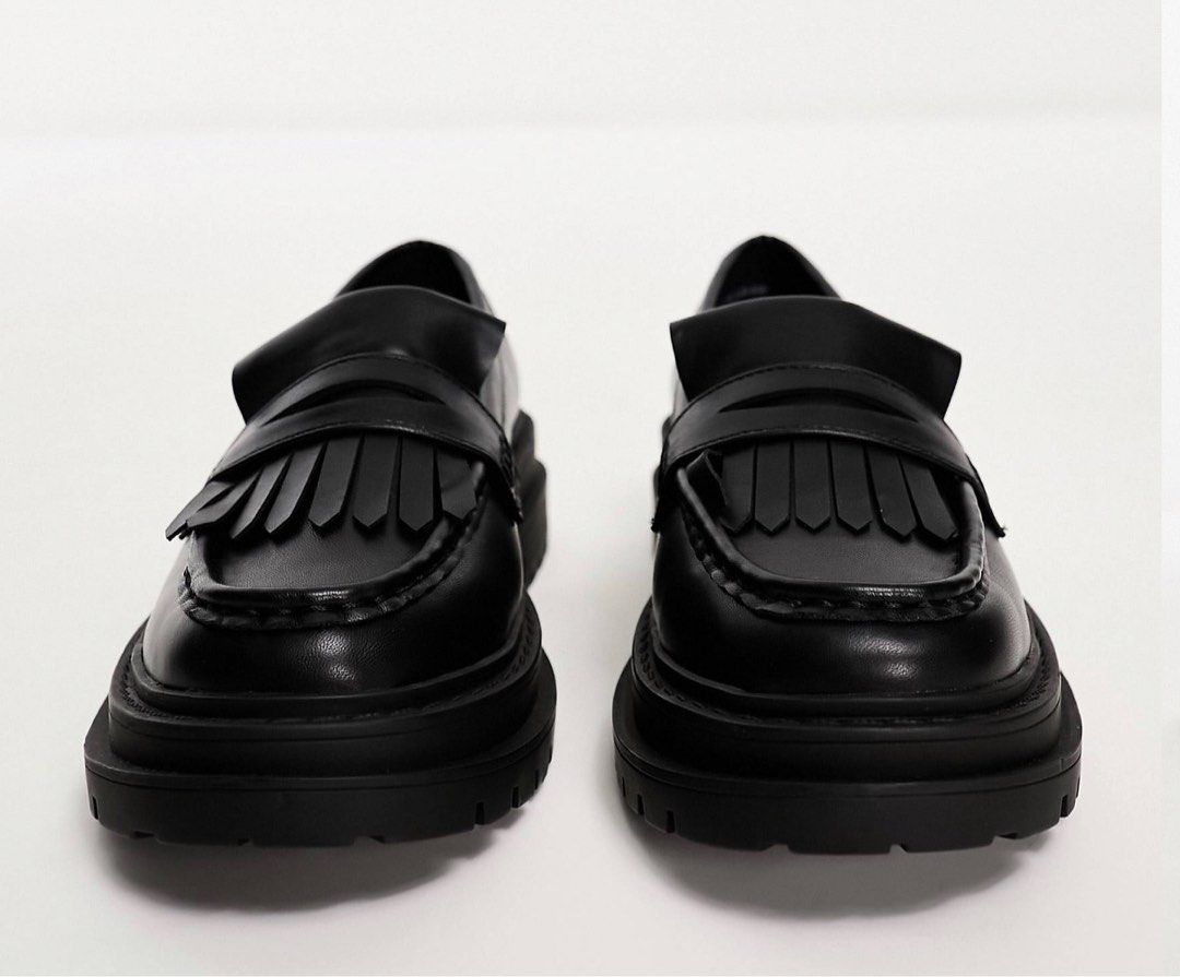 ASOS Wide Fit Black Loafer Women s Fashion Footwear Loafers on