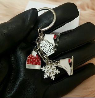 Authentic Coach Keychain Christmas Boots