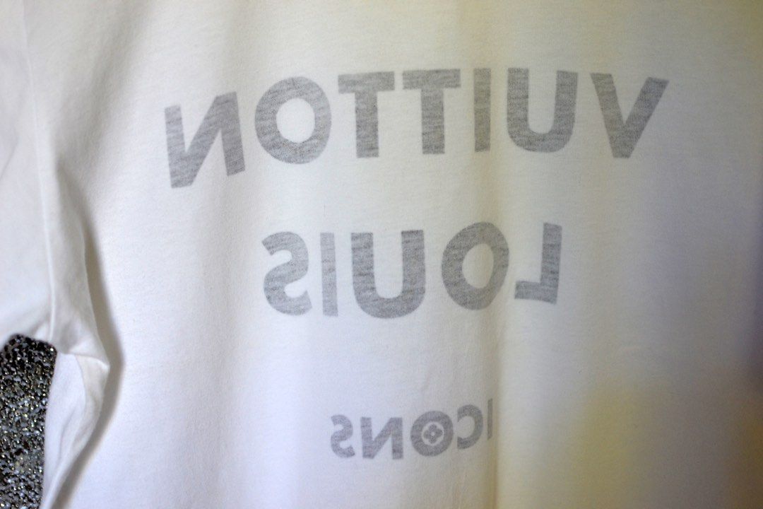 LOUIS VUITTON LV x NBA embroidery detail RM211M Short sleeve T-shirt White