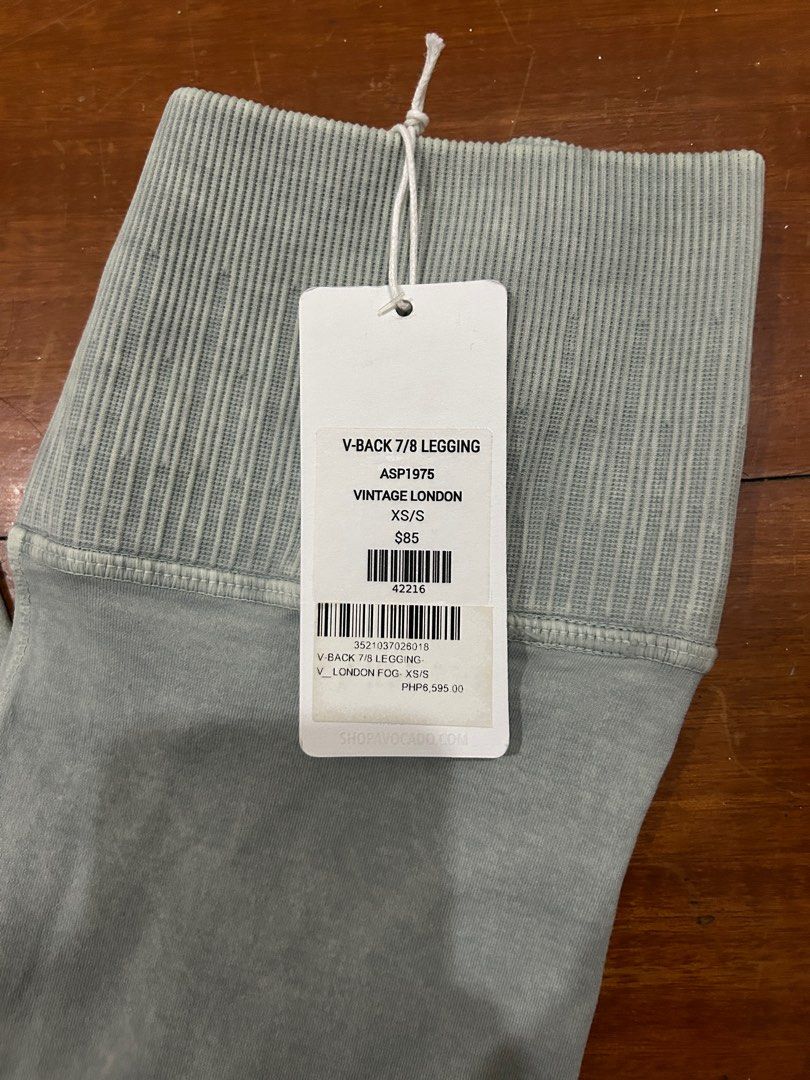 Avocado Leggings BNWT (Category: Activewear) located in Marikina City. Submitted by mfdecluttering (Listing ID 1263253040, Image 2). Description: brand new with tags avocado v-back 7/8 legging in fog size xs/s (US sizing) srp: £85 / ₱6,595 made in the USA 92% nylon, 8% spandex shopavocado.com.
