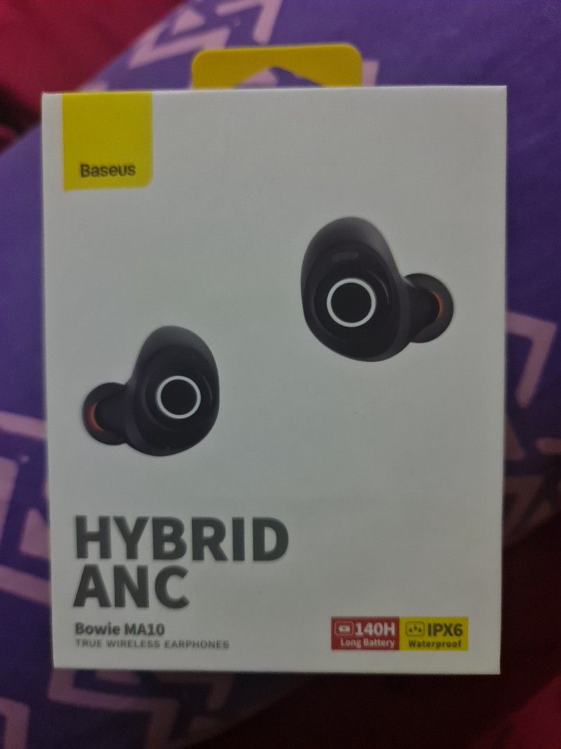 Baseus HYBRID ANC BOWIE MA10 True Wireless Earphones IPX6 Waterproof 140H  Batter