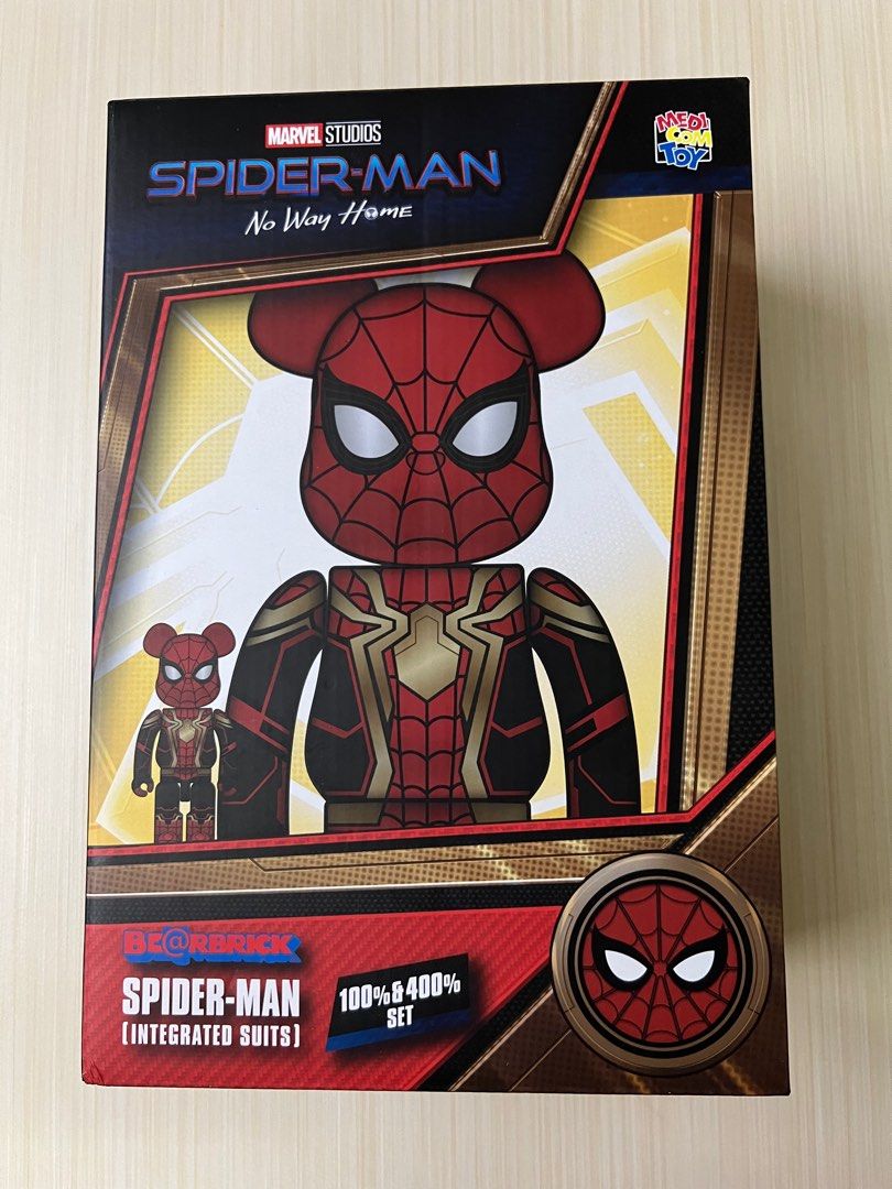 Bearbrick spiderman integrated suit % % marvel no way home