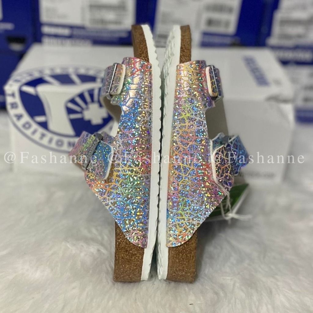 Birkenstock arizona online hologram silver