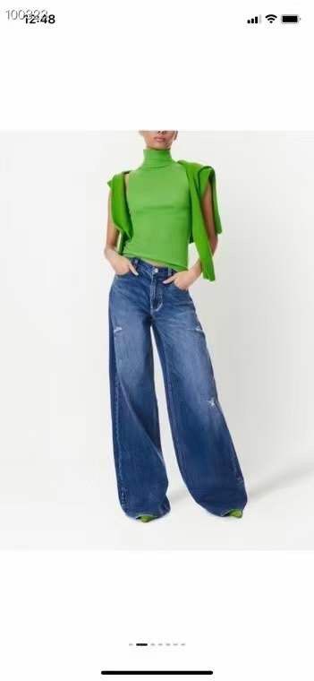 Zara, Jeans, Zara Mom Jeans Size 638 Like New Green