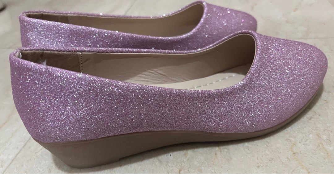 Purple sparkly heels hot sale