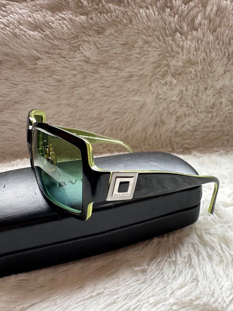 Bvlgari online green sunglasses