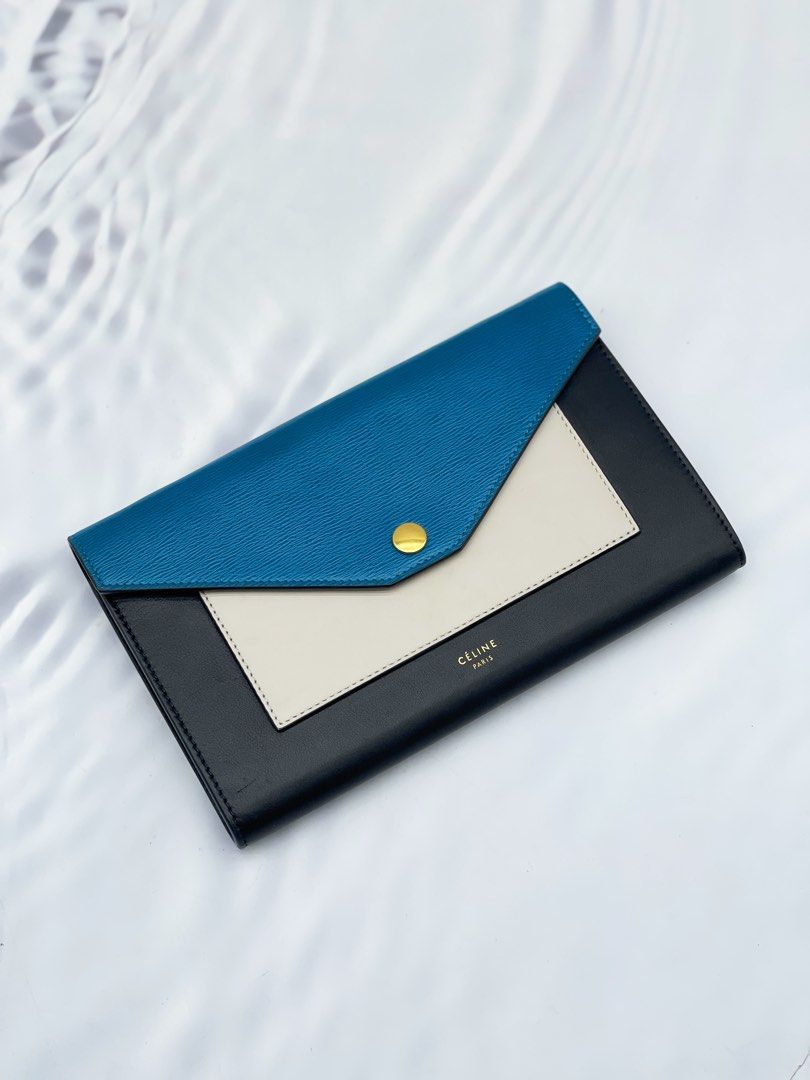 Celine Pocket Tricolor Envelope Wallet On Chain (SHG-RkJ5GQ)
