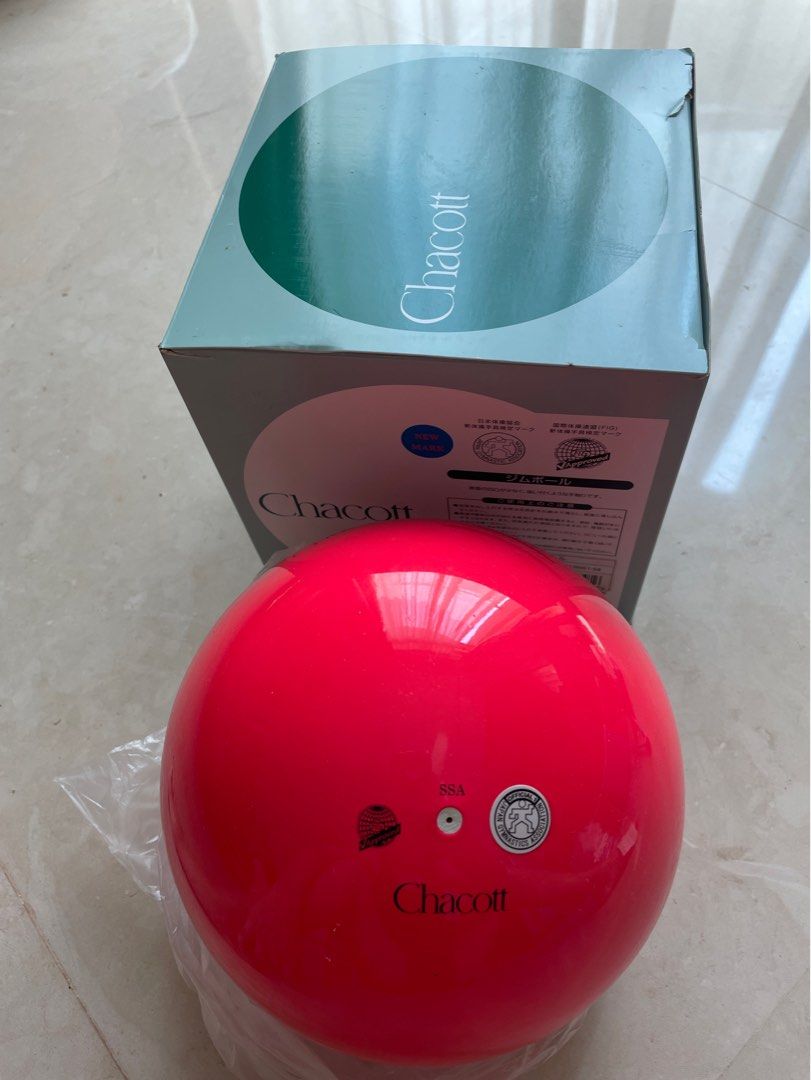 Chacott Rhythmic Gymnastics Ball 18.5cm, Sports Equipment, Exercise & Fitness, Toning