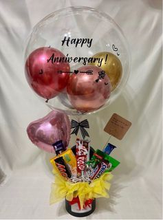 Chocolate Balloon Bouquet Birthday Gift Ideas Home Decoration Birthday Cake Housewarming Farewell Newborn Congratulations Get Well Soon Anniversary Wedding Gift Hamper Gift Basket Mother’s Day chocolate hamper