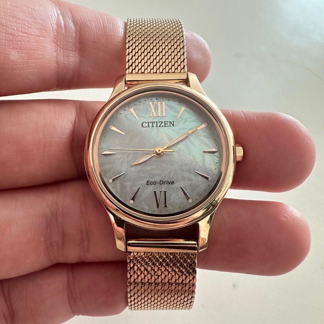 Gold women's hotsell citizen watch