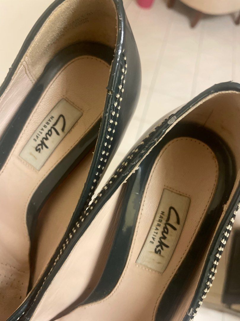 Clarks on sale green heels