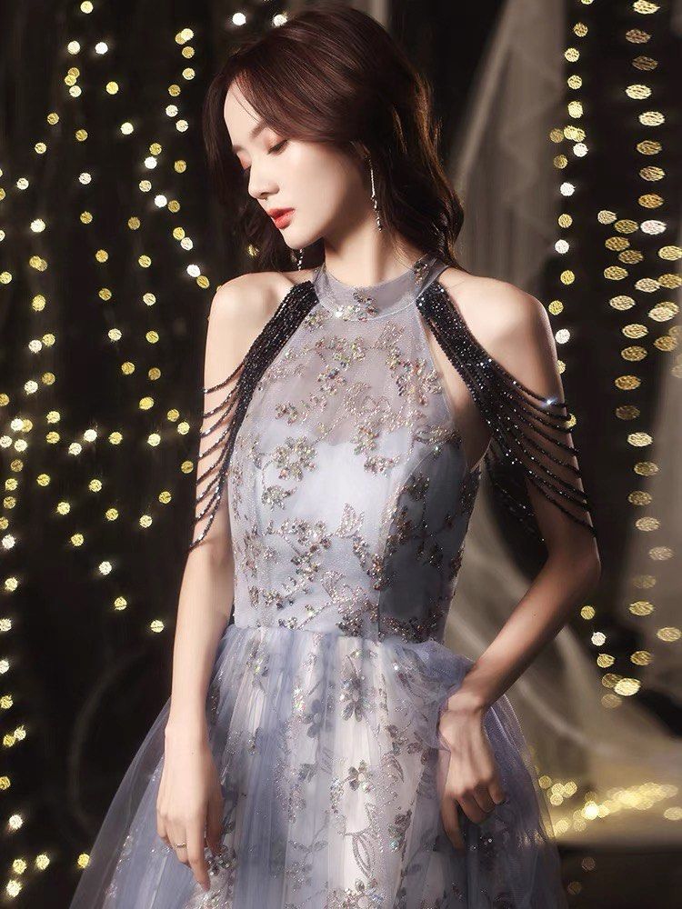 Classy grey outlet dress
