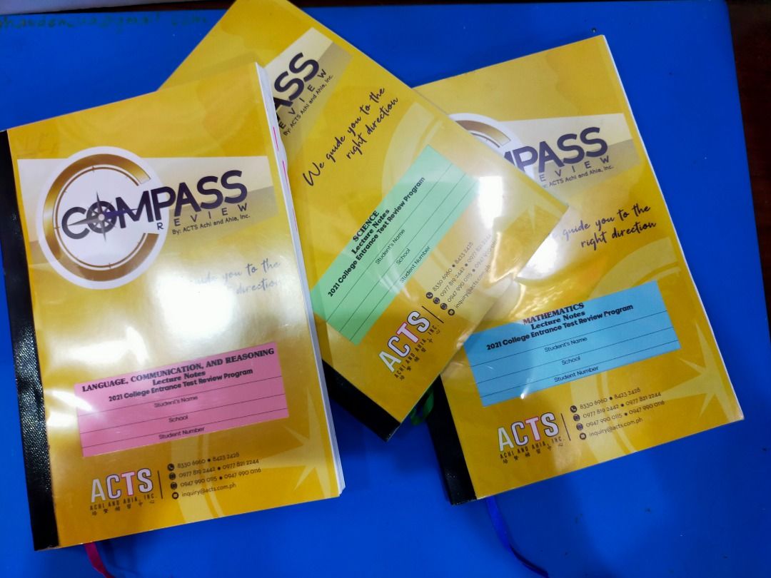 Compass (by ACTS) CET Reviewers Lecture Notes 2021, Hobbies & Toys ...