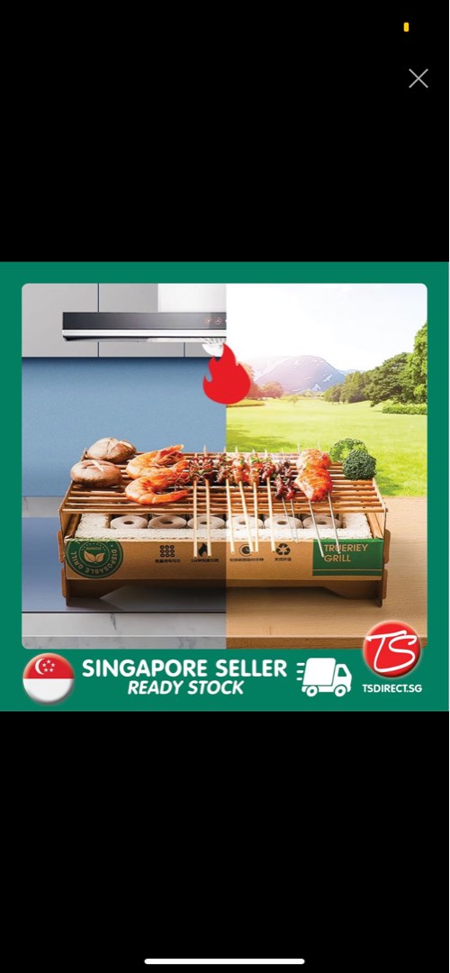 Disposable instant bbq grill, TV & Home Appliances, Kitchen Appliances