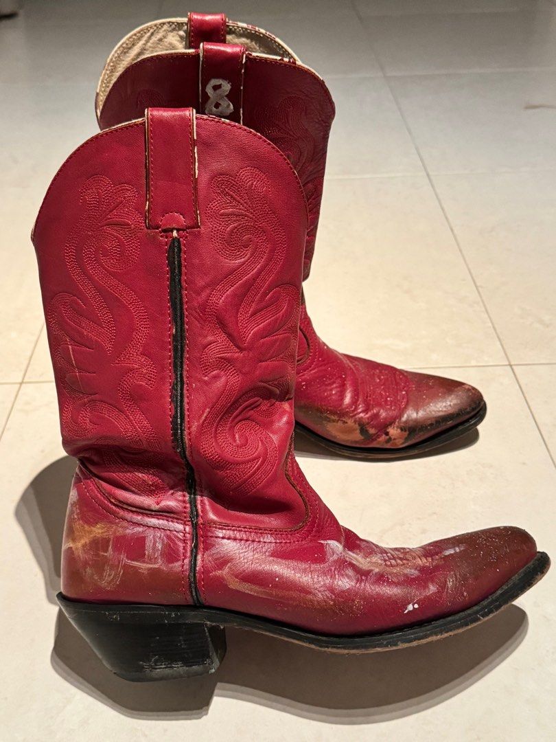 Red cowboy boots best sale mens