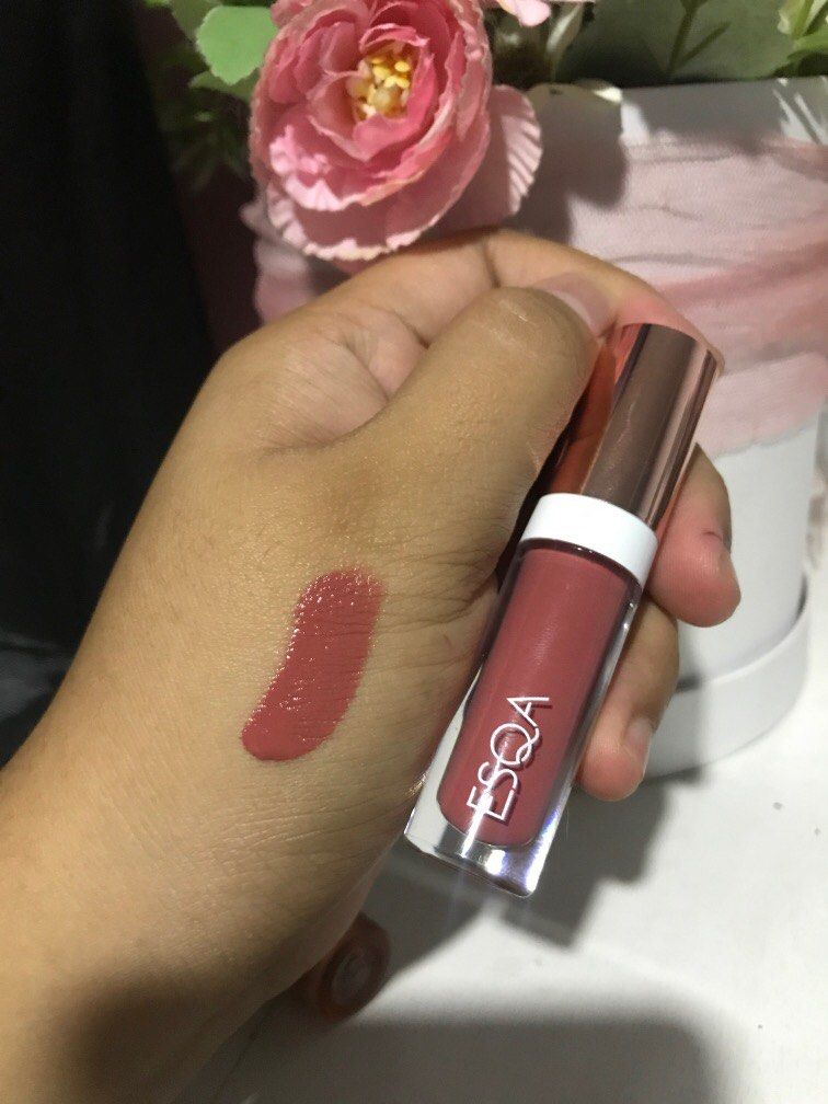 ESQA Serum lip tint (Burnt chessnut) & Lip gloss (Dubai), Kesehatan