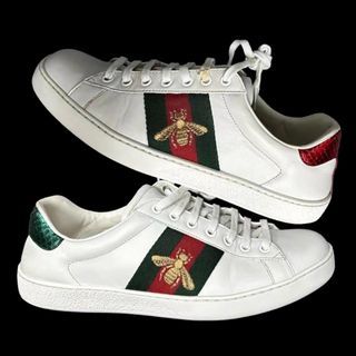 EU39.5 GUCCI ACE EMBROIDERED ‘BEE’