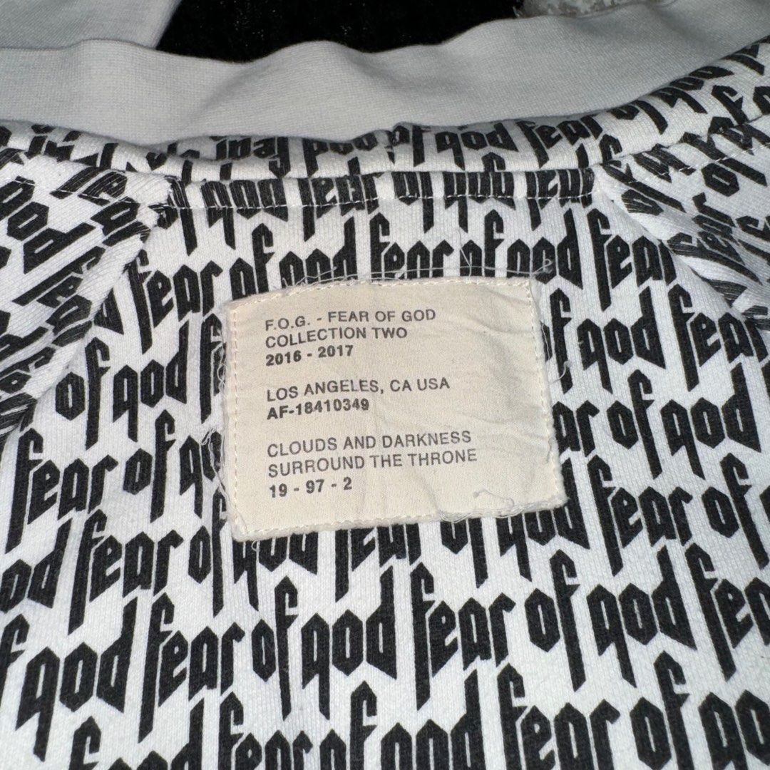 Fear of god all over print hoodie