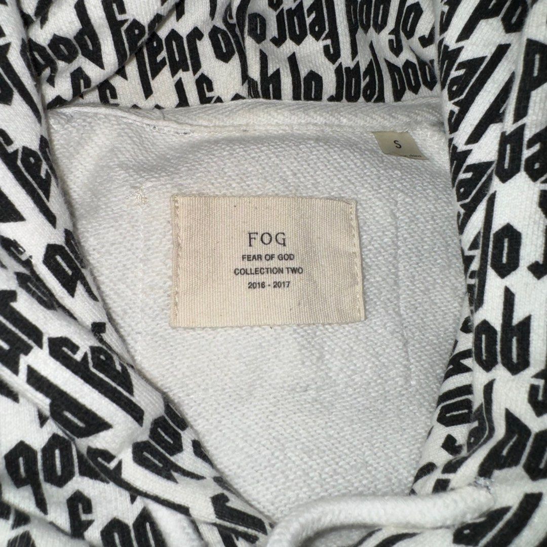 Fear of god all over print hoodie
