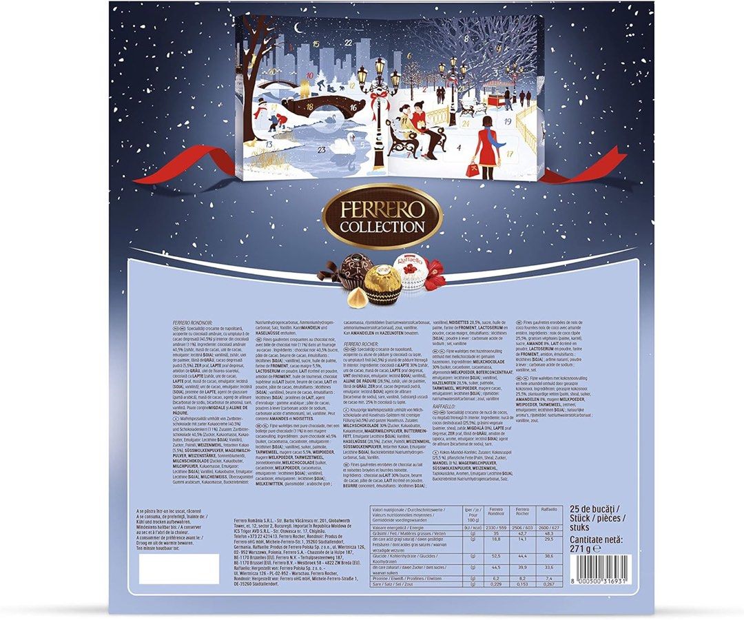 Ferrero 金莎聖誕Advent Calendar 嘢食 嘢飲 其他食物及飲料 Carousell