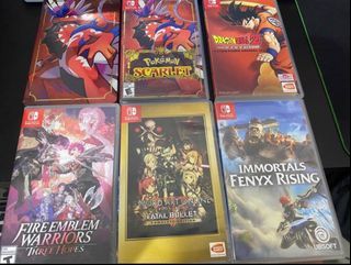 For SALE! Nintendo Switch GAMES. As bundle or per item of your choice. Pokemon, Fire Emblem, Dragonball, Fenyx and SAO Sword Art Online!