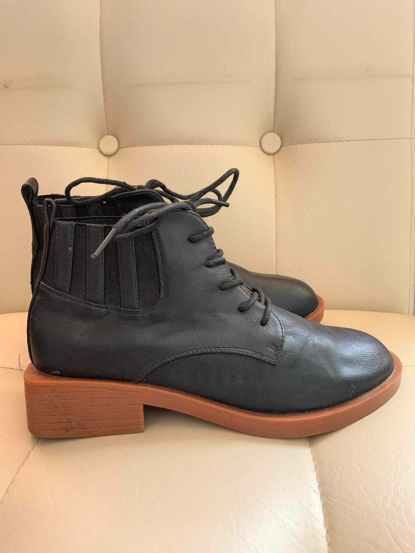 pure leather ankle boots
