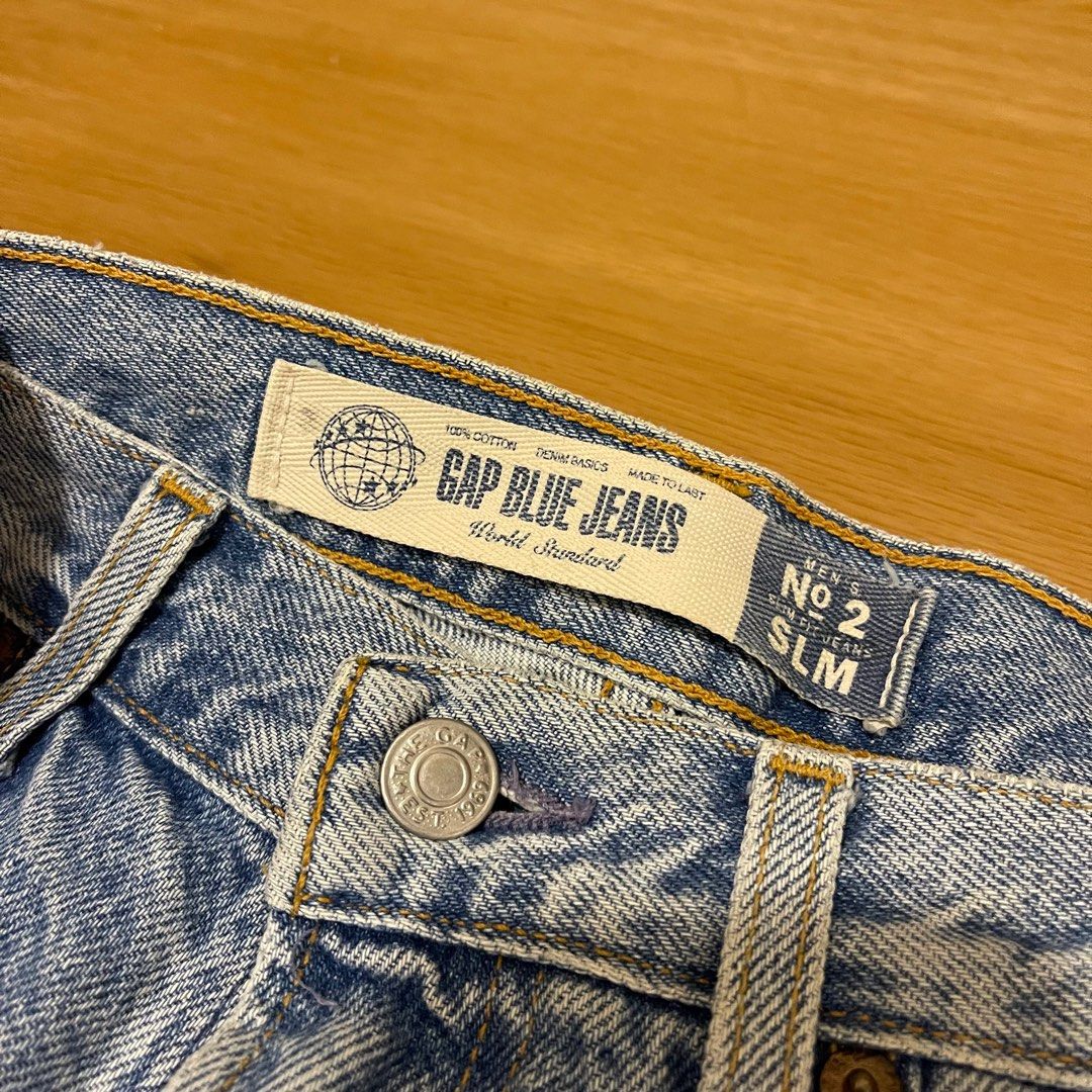 GAP Blue Jeans Slim Men s Fashion Bottoms Jeans on Carousell