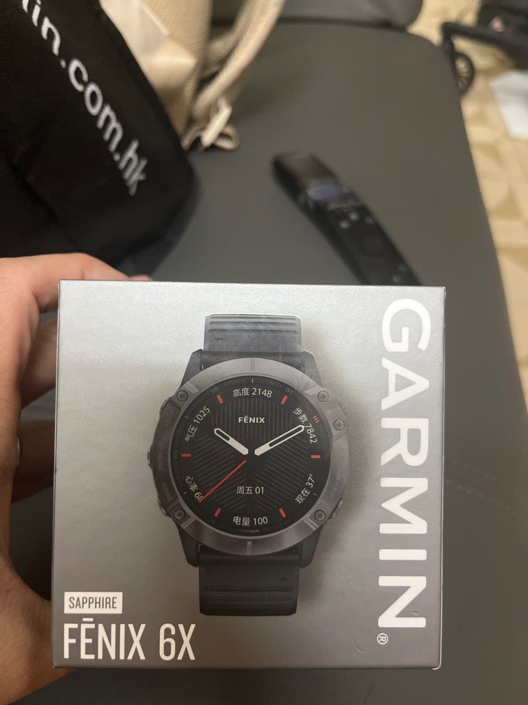 Garmin Fenix 6X 藍寶石版中文, 名牌, 手錶- Carousell