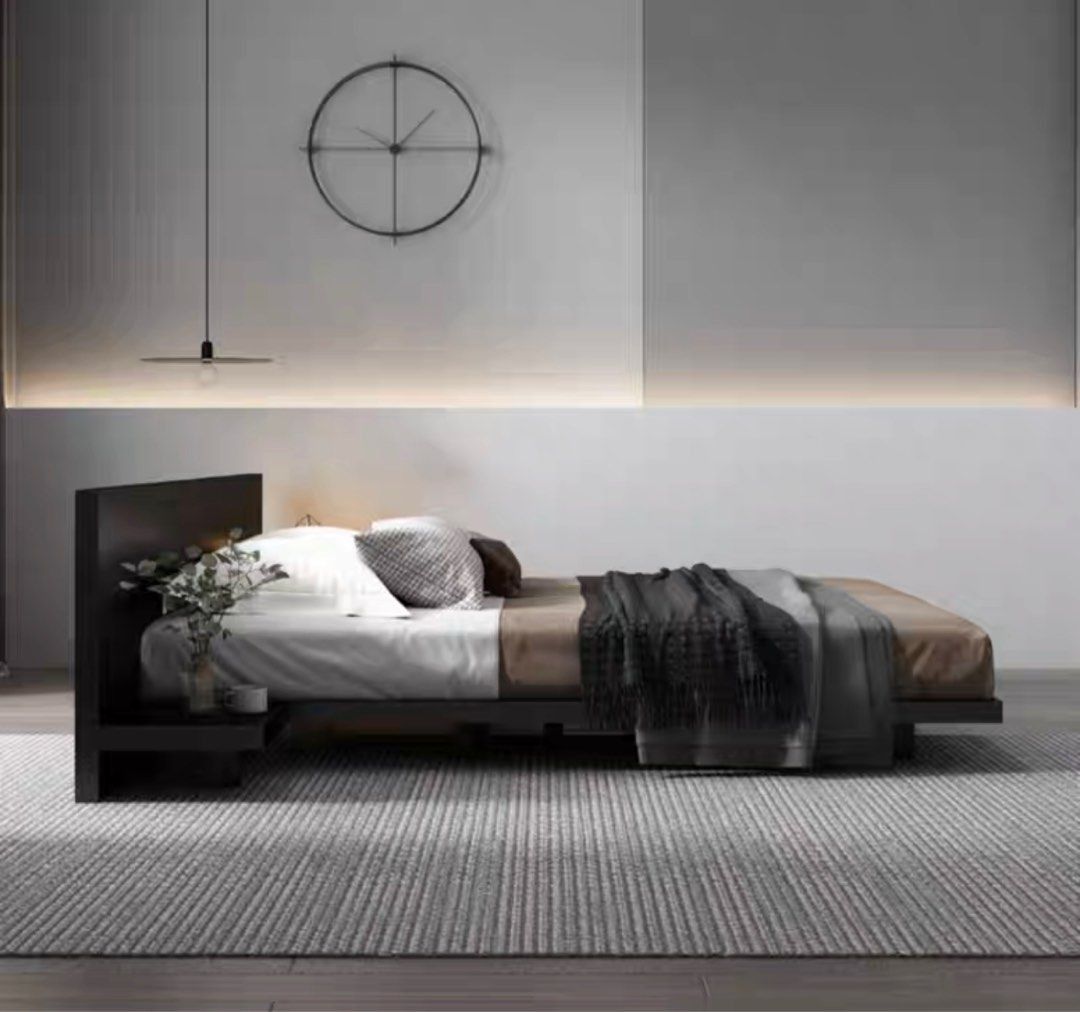GODE Japandi Oak Wood Bedframe, Furniture & Home Living, Furniture, Bed