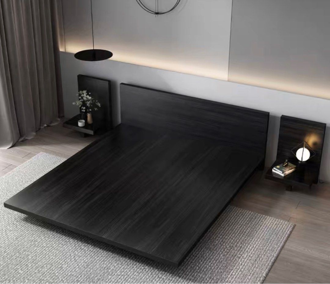 GODE Japandi Oak Wood Bedframe, Furniture & Home Living, Furniture, Bed