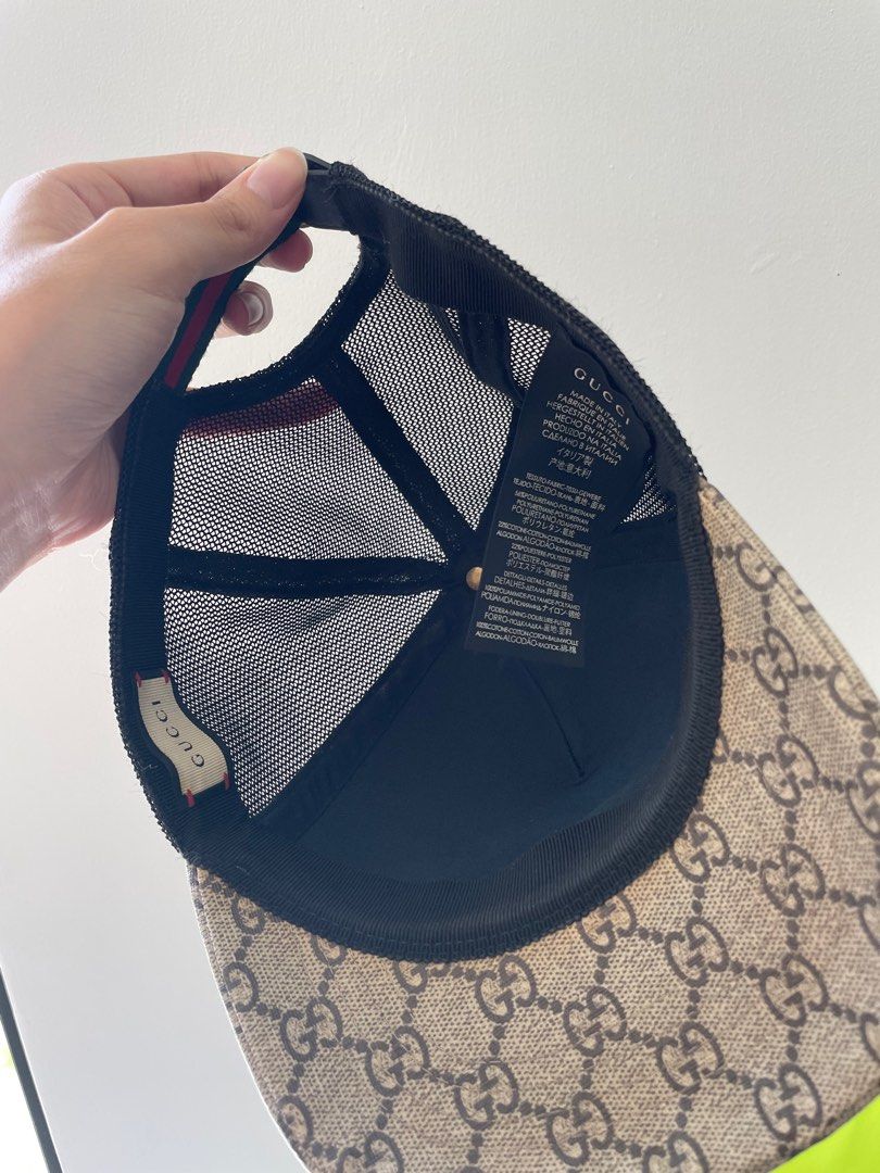 Gucci cap inside hot sale
