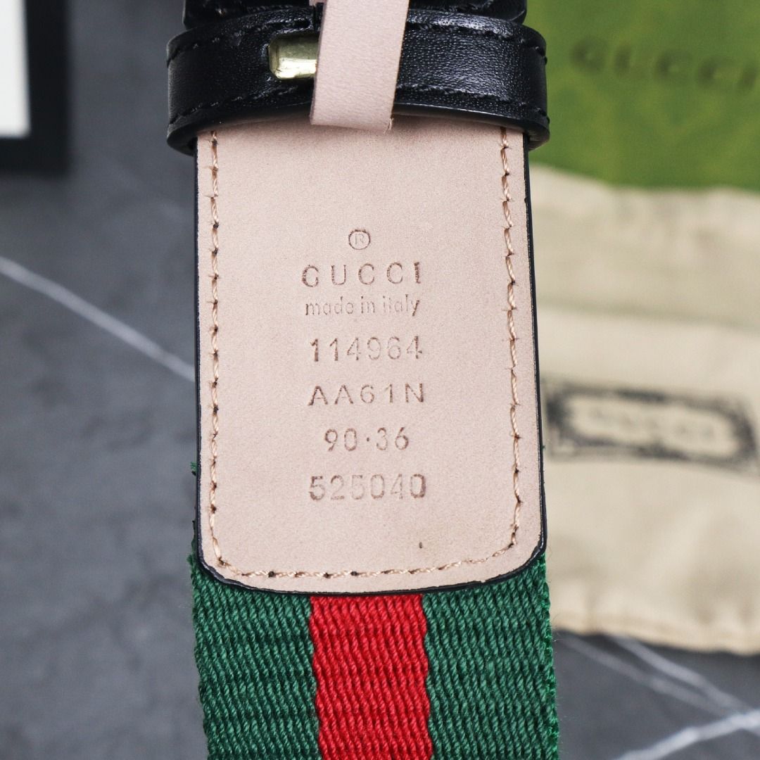 Gucci 525040 GG Logo Buckle Belt