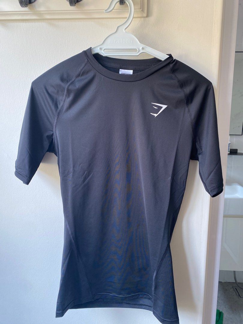 Gymshark Men - Black Compression T Shirt Set - Long Sleeve & Short Sleeve