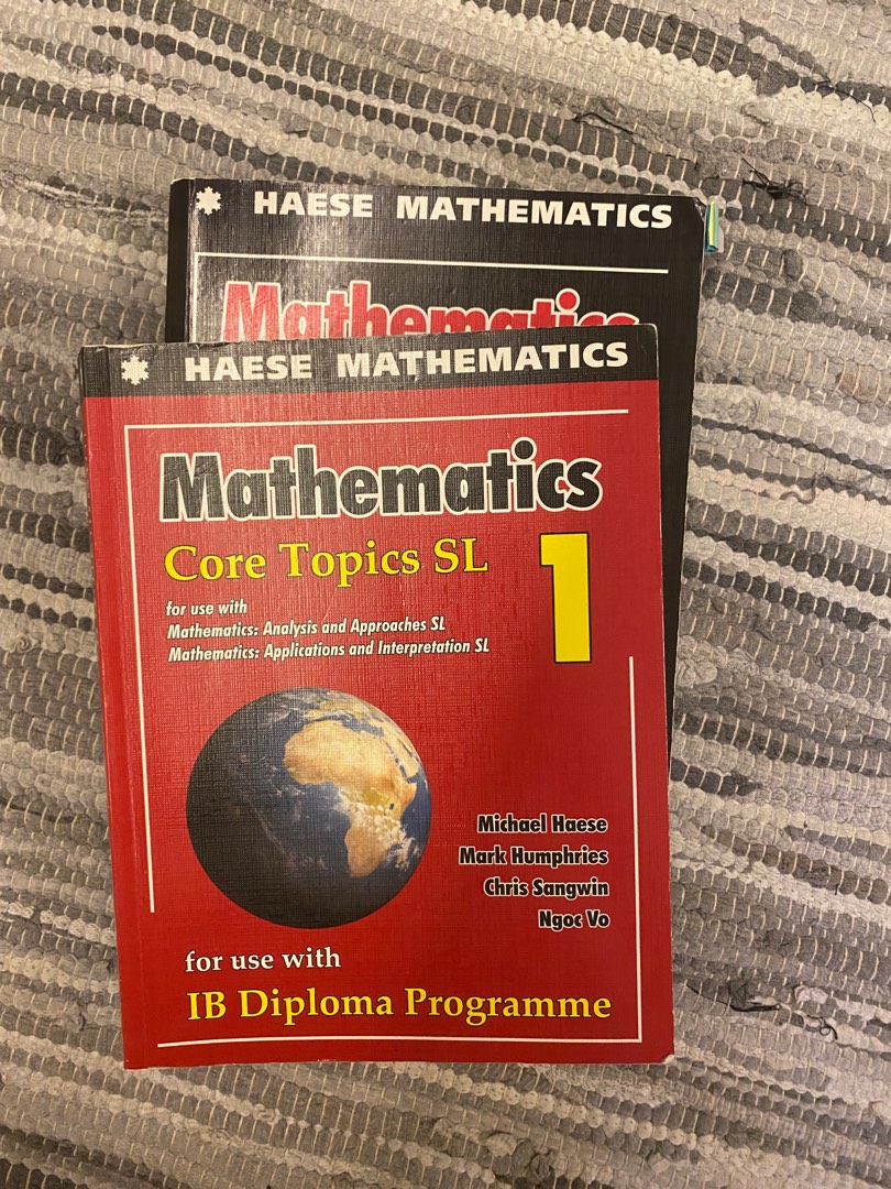 Haese mathematics core topics sl 1 and analysis and approaches sl 2
