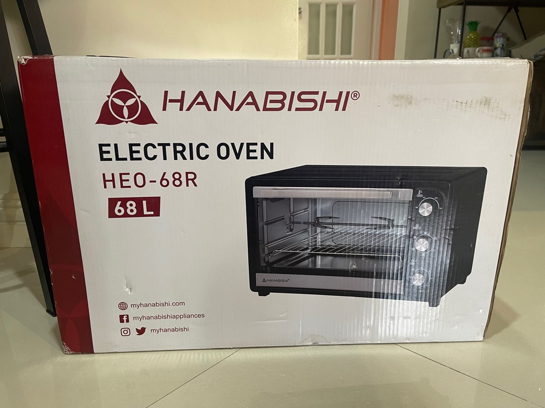 Hanabishi Electric Oven HEO68R 68L, TV & Home Appliances, Kitchen