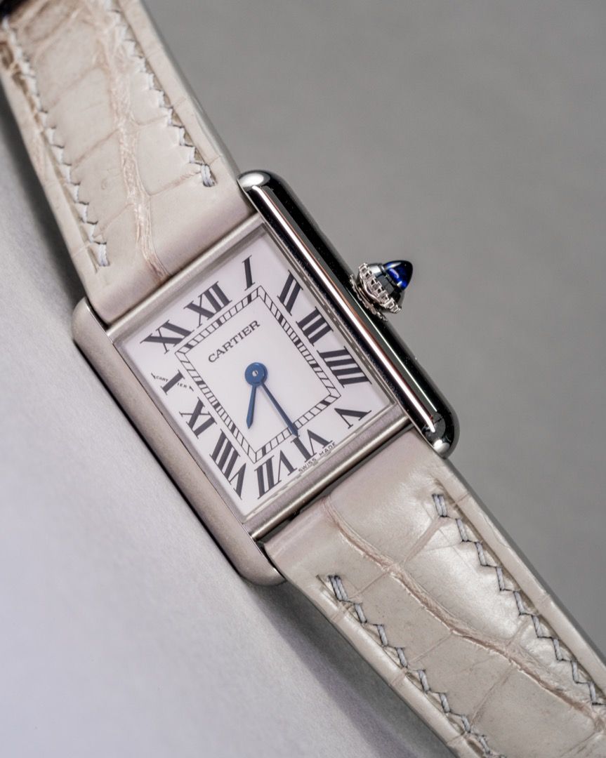 Cartier tank leather strap top
