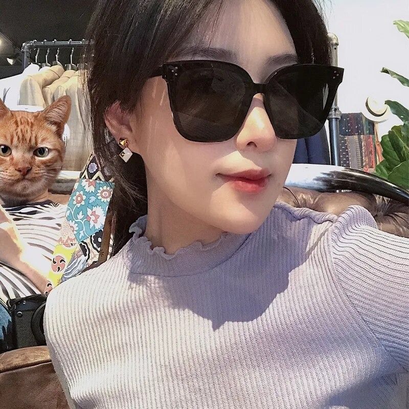 Oversized Cat Eye Sunglasses Women 2023 New Fashion Luxury Brand