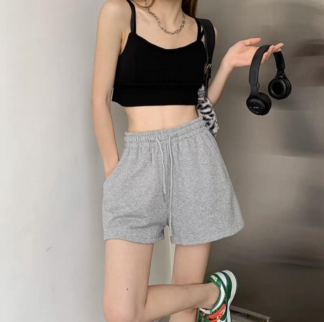 High waisted shorts lounge deals