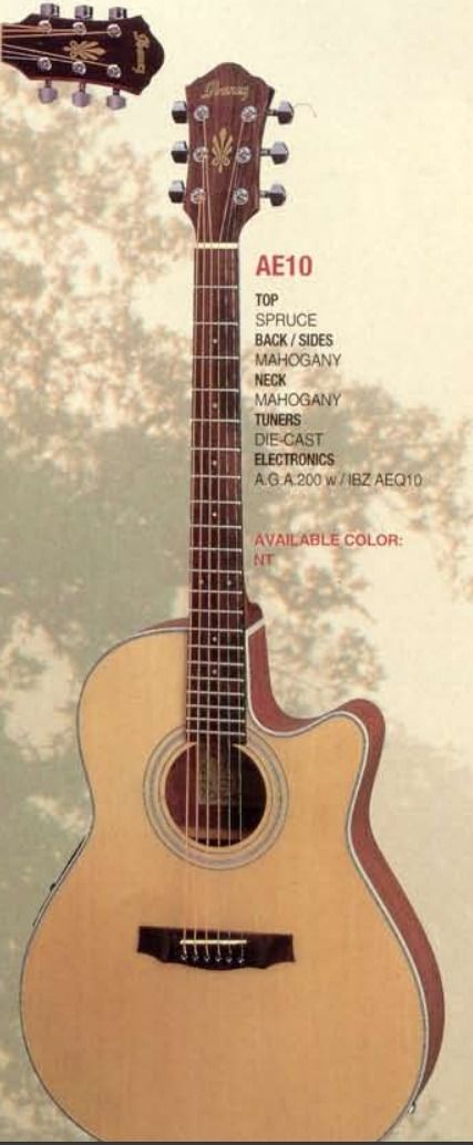 Ibanez ae 10 hotsell